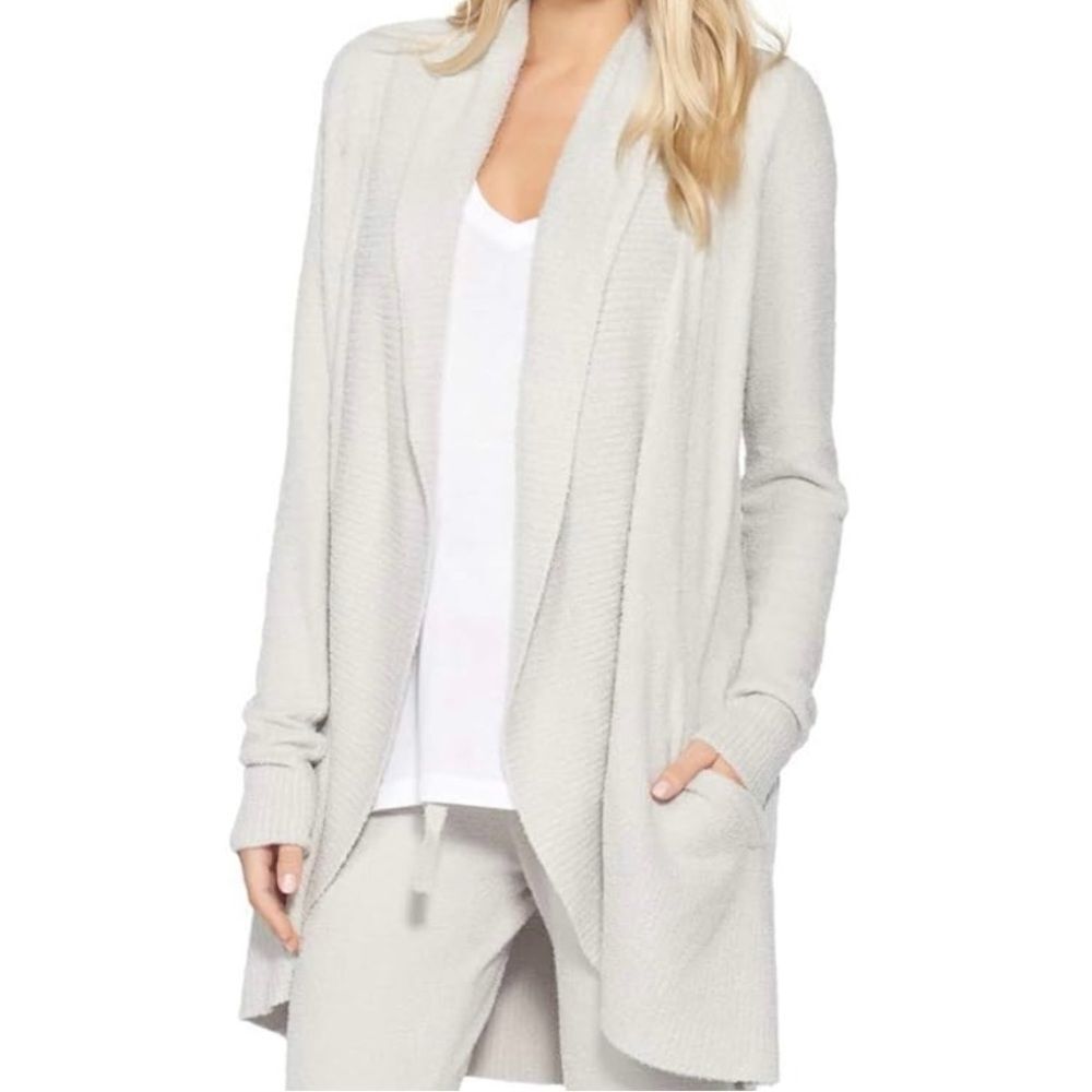 Barefoot Dreams CozyChic Lite Knit Long Sleeve Cocoon Circle Cardigan. XS/S.